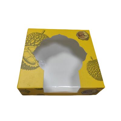 Prezzo buono Confezione su misura Scatola di carta realizzata con carta bianca rivestita di qualità alimentare con laminazione opaca e timbraggio in oro opzionale per imballaggi alimentari in linea