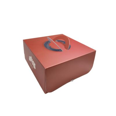 Prezzo buono Scatola di carta per imballaggio durevole con laminazione opaca, cartoncino bianco spesso, taglio preciso, antipolvere e resistente all'olio, perfetta per il confezionamento di torte di compleanno in linea