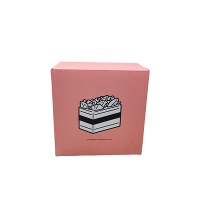 Prezzo buono Dimensioni personalizzate Confezione Cartone con carta bianca spessa carta matta laminazione tagliato pulito a prova di polvere resistente all'olio adatto per il confezionamento di torte di compleanno in linea