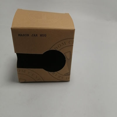 Prezzo buono contenitore d'imballaggio di carta kraft di 700gsm Per il contenitore di regalo ceramico della tazza con la finestra in linea