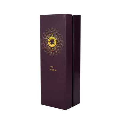 Prezzo buono Scatola di presentazione magnetica del vino del cartone del regalo di imballaggio del nero fatto a mano dei contenitori in linea