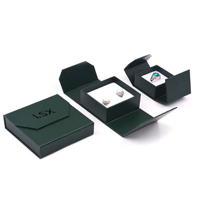 Prezzo buono Cartone del contenitore di carta di gioielli bilaterali di apertura/contenitore di gioielli con l'inserzione bianca in linea