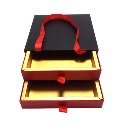 Prezzo buono Regalo rigido della scatola di cartone di carta fantasia dei contenitori di imballaggio del regalo che imballa con le maniglie in linea