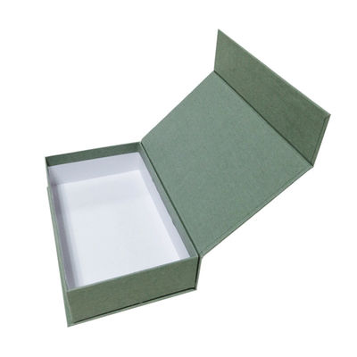 Prezzo buono contenitore d'imballaggio di sciarpa dei contenitori di imballaggio del regalo di verde 120gsm in carta strutturata in linea