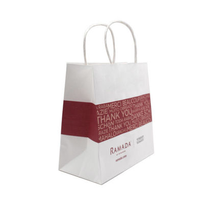 Prezzo buono Progetti la borsa per il cliente della carta kraft Portano via riciclano la stampa di Flexo di 8 colori in linea