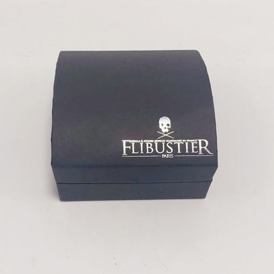 Prezzo buono Imballaggio dei gioielli del cartone di colore del nero del contenitore di carta di gioielli di stile del libro in linea
